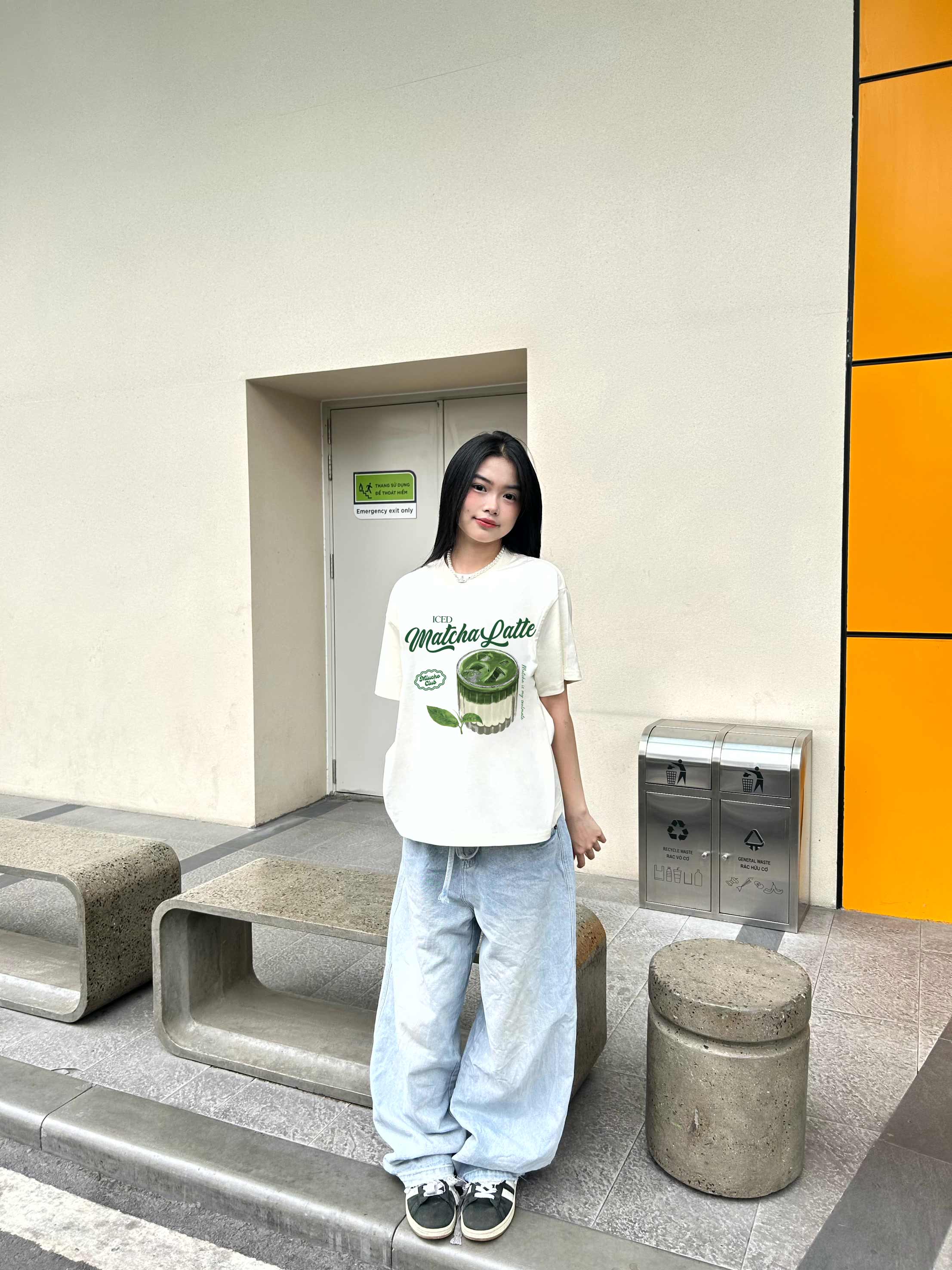 Áo thun boxy matcha latte 2264 Miucho cổ tròn vải cotton 2 chiều cổ tròn dày dặn đứng form in mix_thumbnail_5