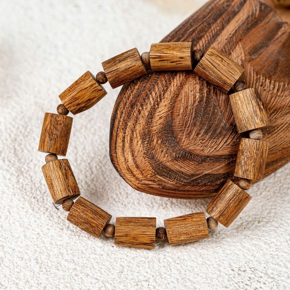 PT173 - Vòng trầm tốc rừng trúc trụ cho nam