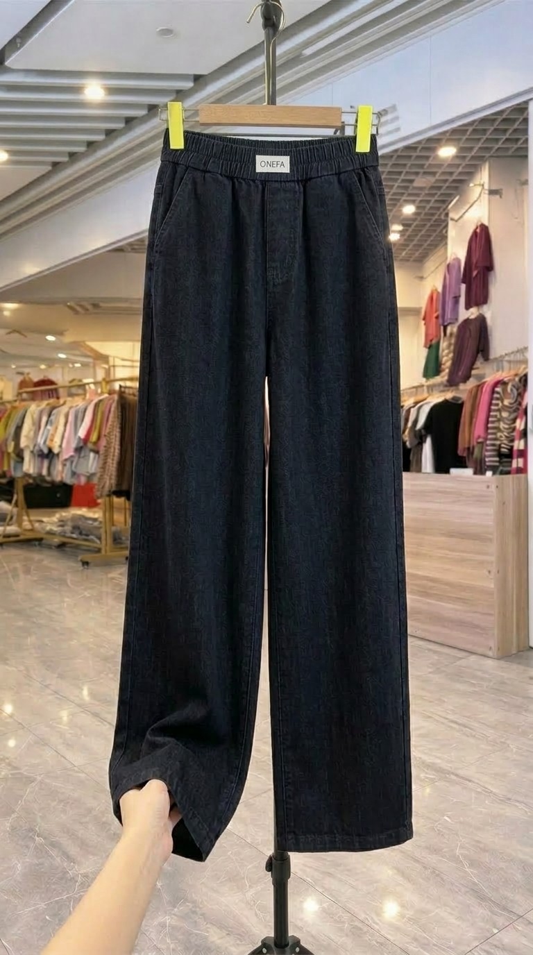 QJF026-Jeans Giấy Suông Cạp Chun_thumbnail_0