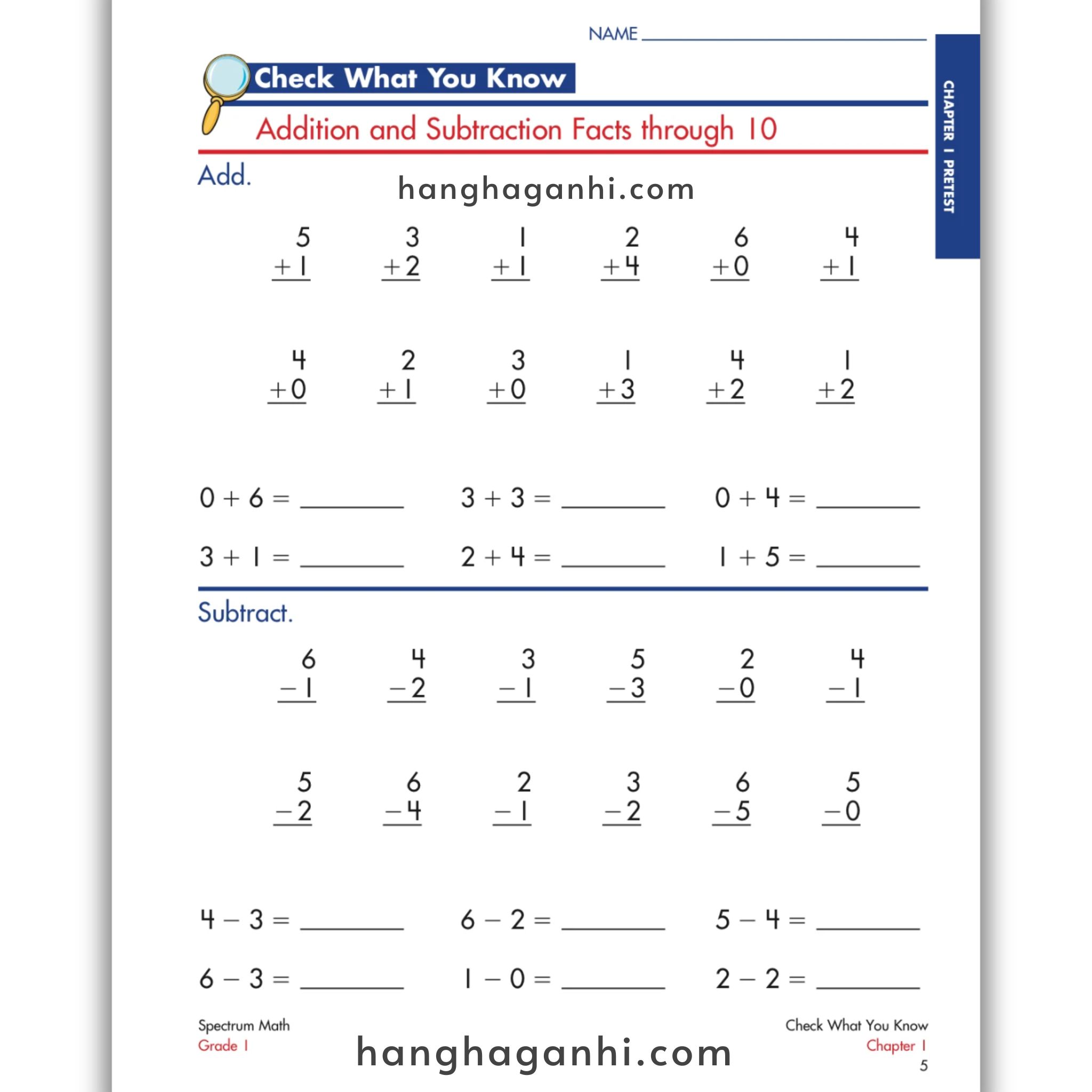 Spectrum Math Workbook Grade 1- Sách Toán Tiếng Anh cho bé lớp 1_thumbnail_8