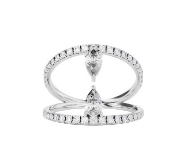 Nhẫn giọt nước Pear