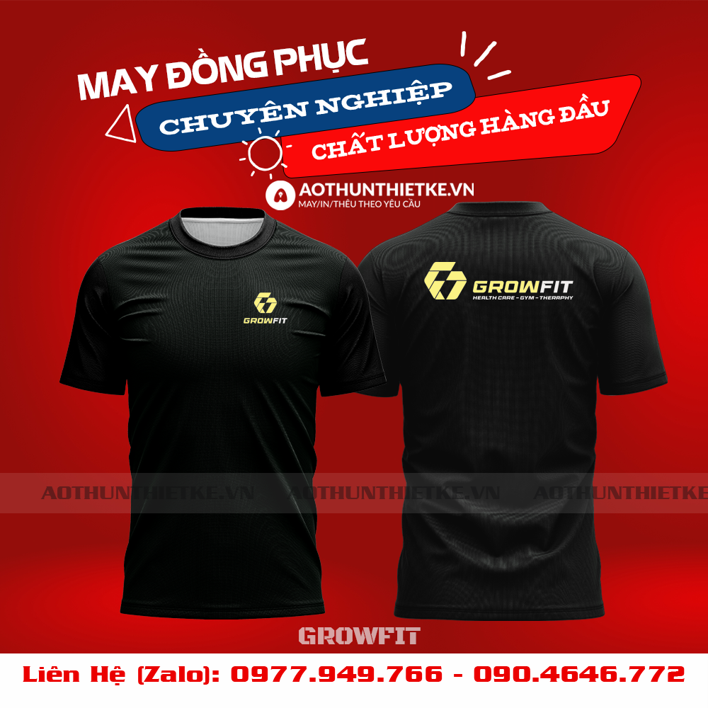 Áo Phông Đồng Phục Gym GrowFit