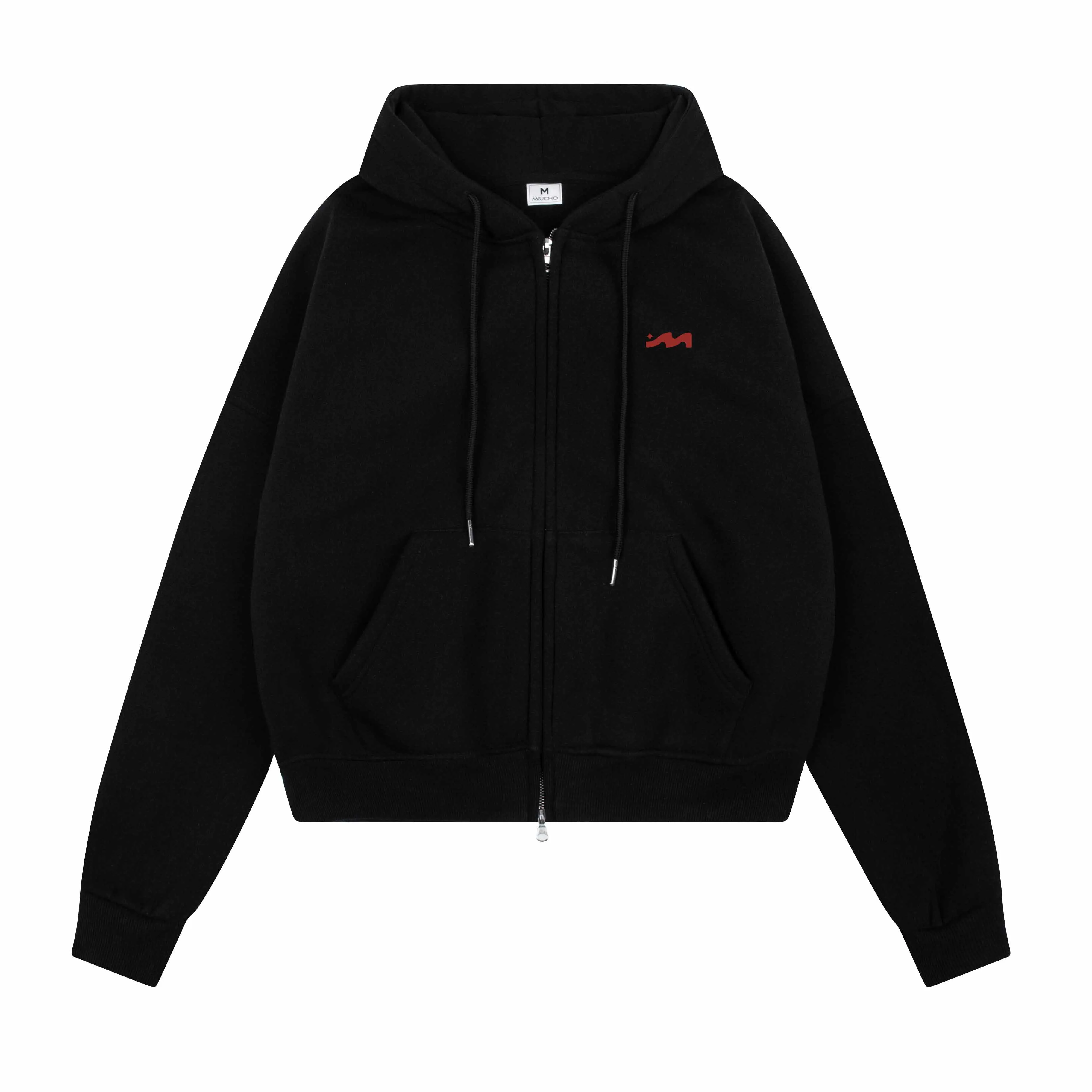 Áo hoodie zip form boxy basic 2579 Miucho chất vải nỉ bông thoáng mát mềm mại có nón_thumbnail_11