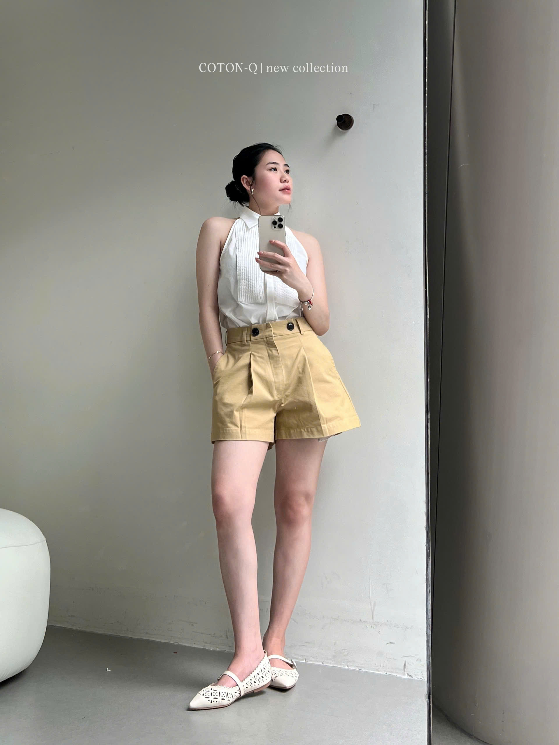 Quần đùi nữ Coton Q 2M ( TRẮNG )_thumbnail_19