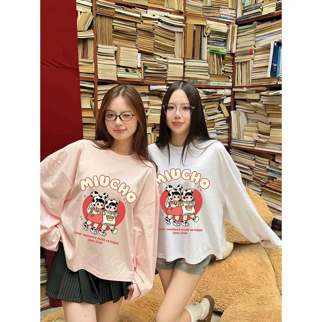 Áo thun nữ boxy tay dài Streetwear Miucho 3148_thumbnail_2