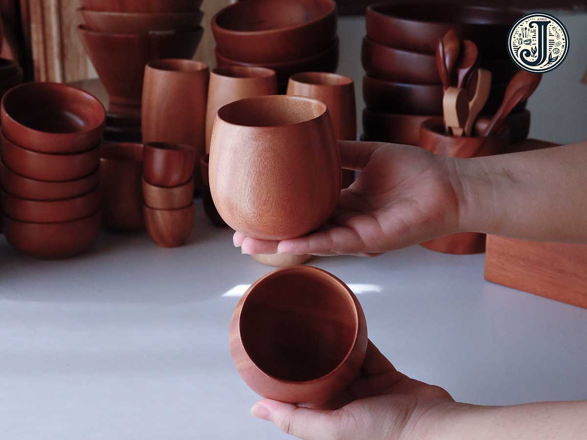 Ly gỗ lùn 8cm - J000251