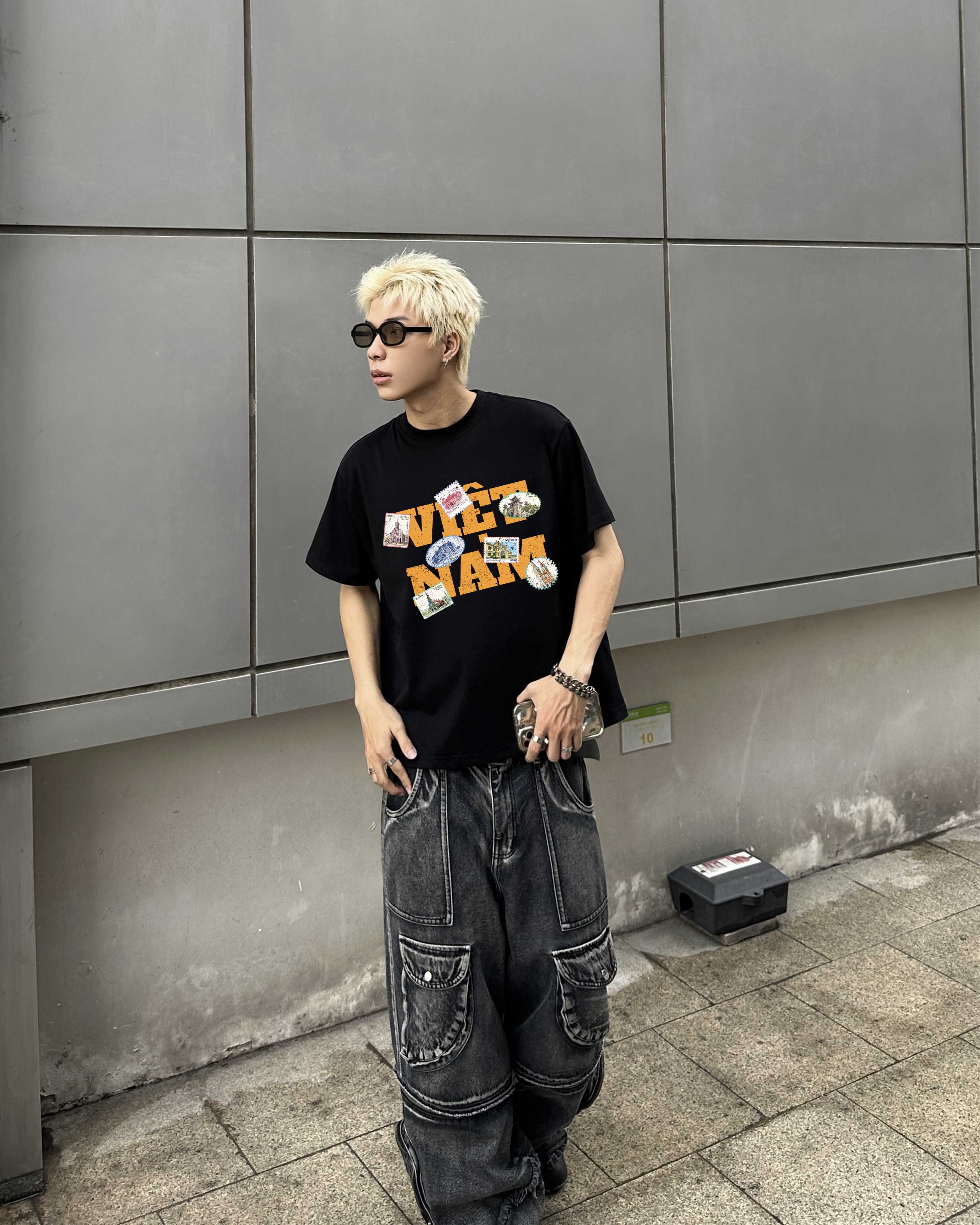 Áo phông local brand Việt Nam tôi yêu form boxy 2223 Miucho Club vải cotton 2c 250gsm cổ tròn in mix_thumbnail_3