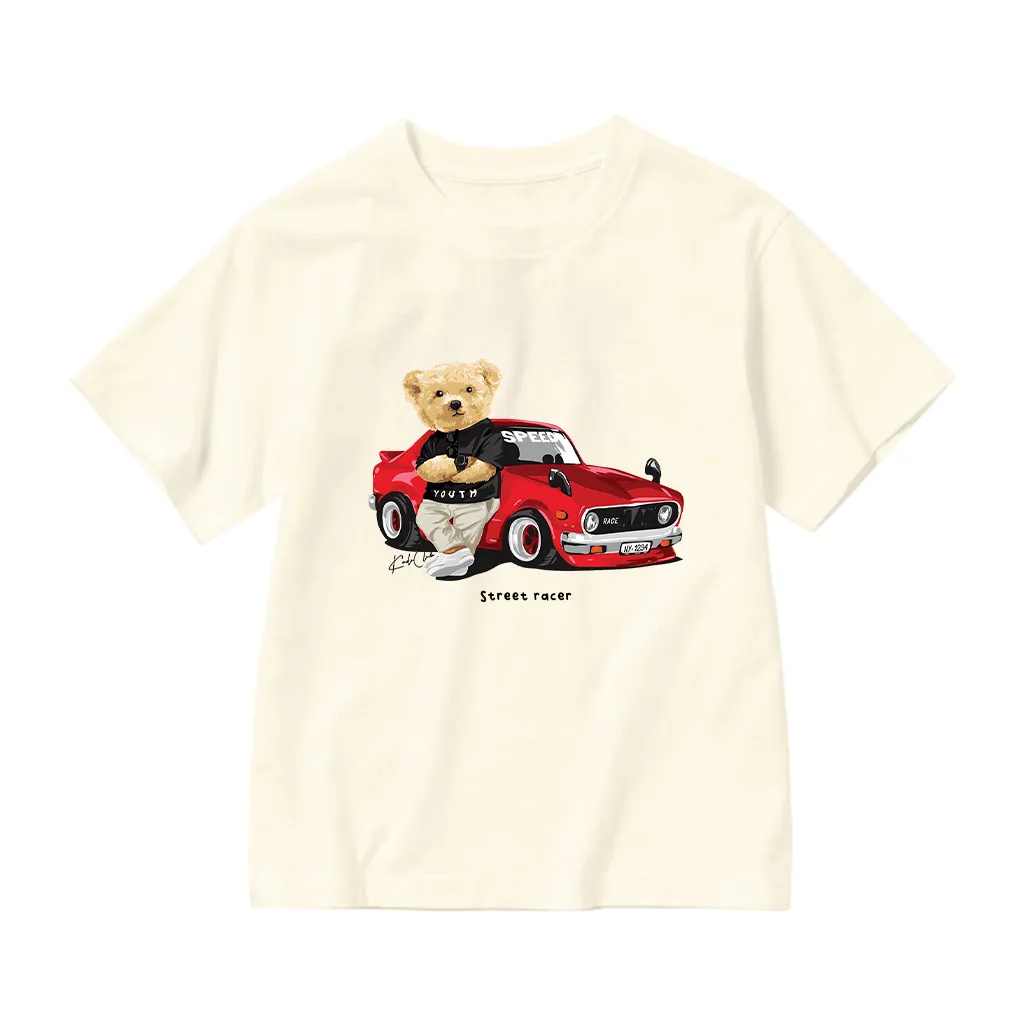 Áo thun kid form rộng bé trai Kado vải cotton thoáng mát thấm hút tốt cho bé Gấu Teddy 2916_thumbnail_10