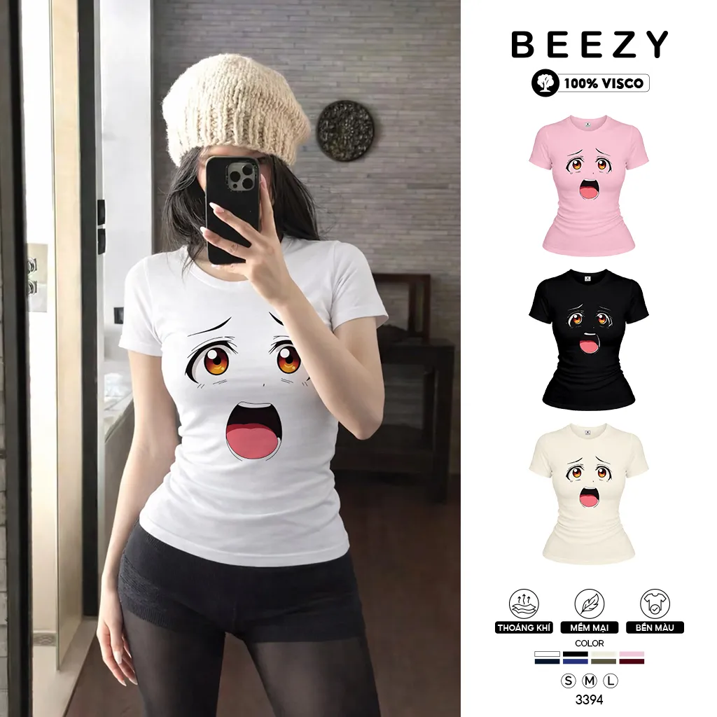 Áo baby tee ôm body hack dáng dễ thương Beezy 3394