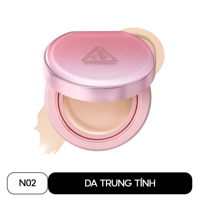 Phấn Nước giúp da sáng tự nhiên 3CE Fitting Mesh Cover Cushion 11g (KHÔNG KÈM LÕI REFILL) N02_thumbnail_7