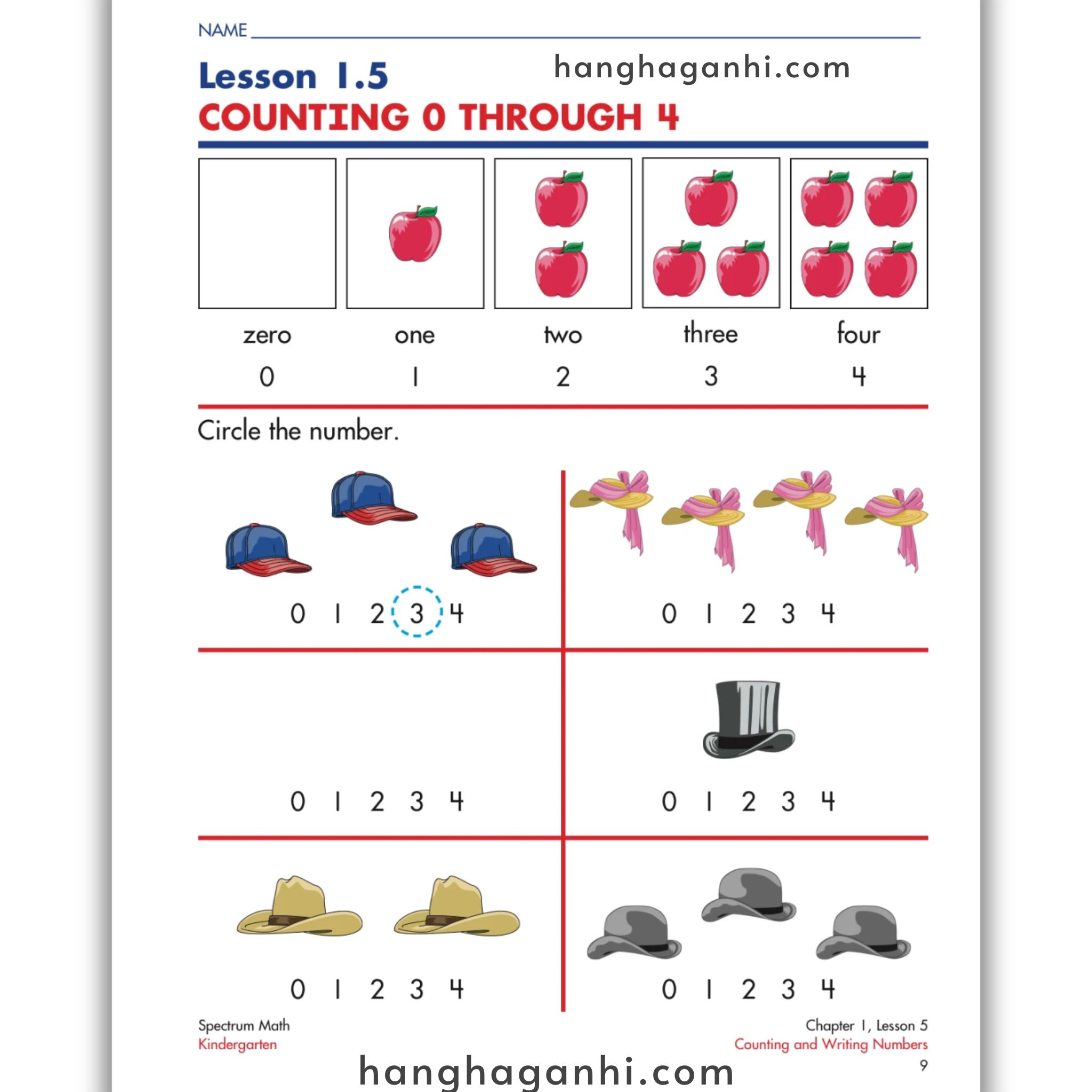 Spectrum Math Workbook Grade K- Sách Toán Tiếng Anh cho bé tiền tiểu học_thumbnail_14
