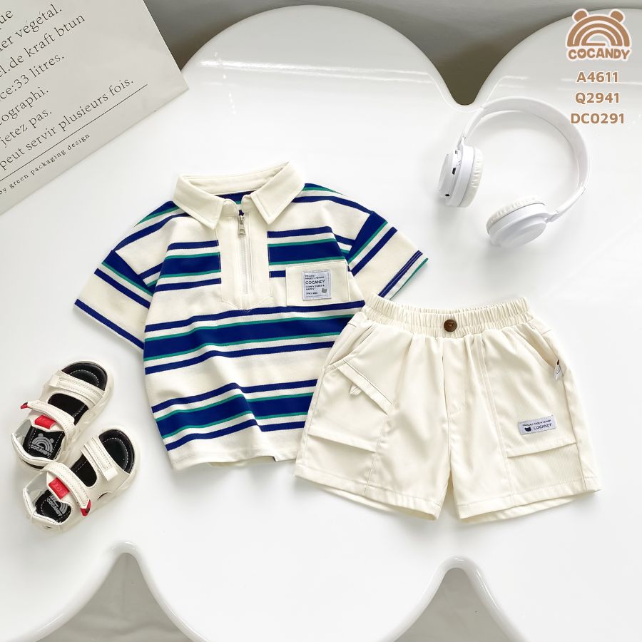 Quần cộc BE SÁNG túi dây móc