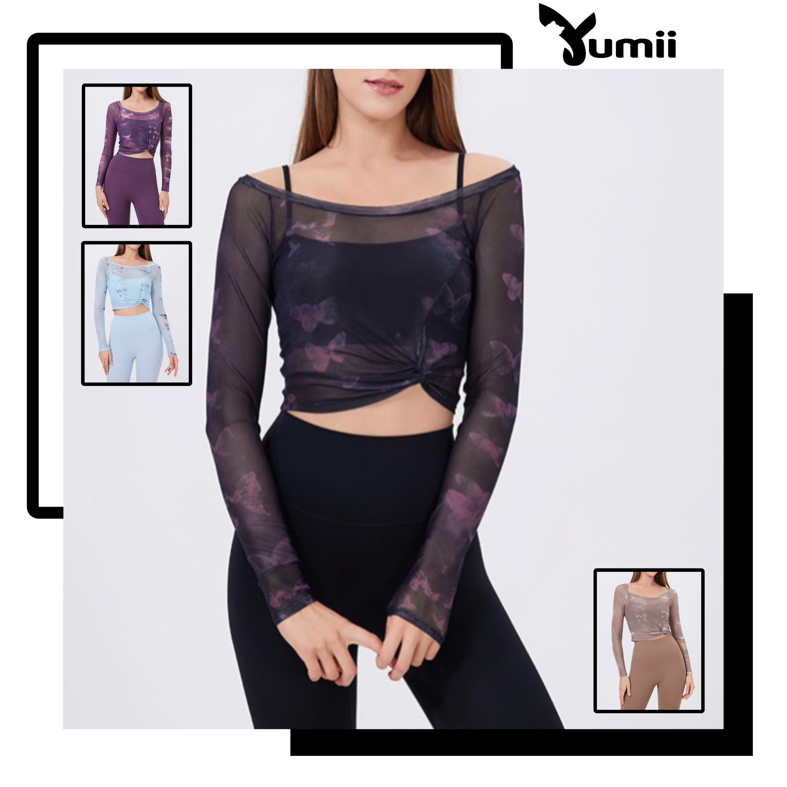 Áo Tanktop Thể Thao Tay Dài Sẵn Áo Bra Form Vừa_thumbnail_3