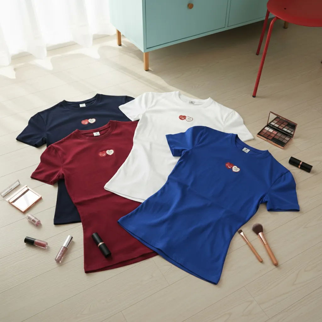 Áo baby tee nữ basic hình tim dễ thương Beezy vải visco thoáng mát tôn dáng 3024_thumbnail_6