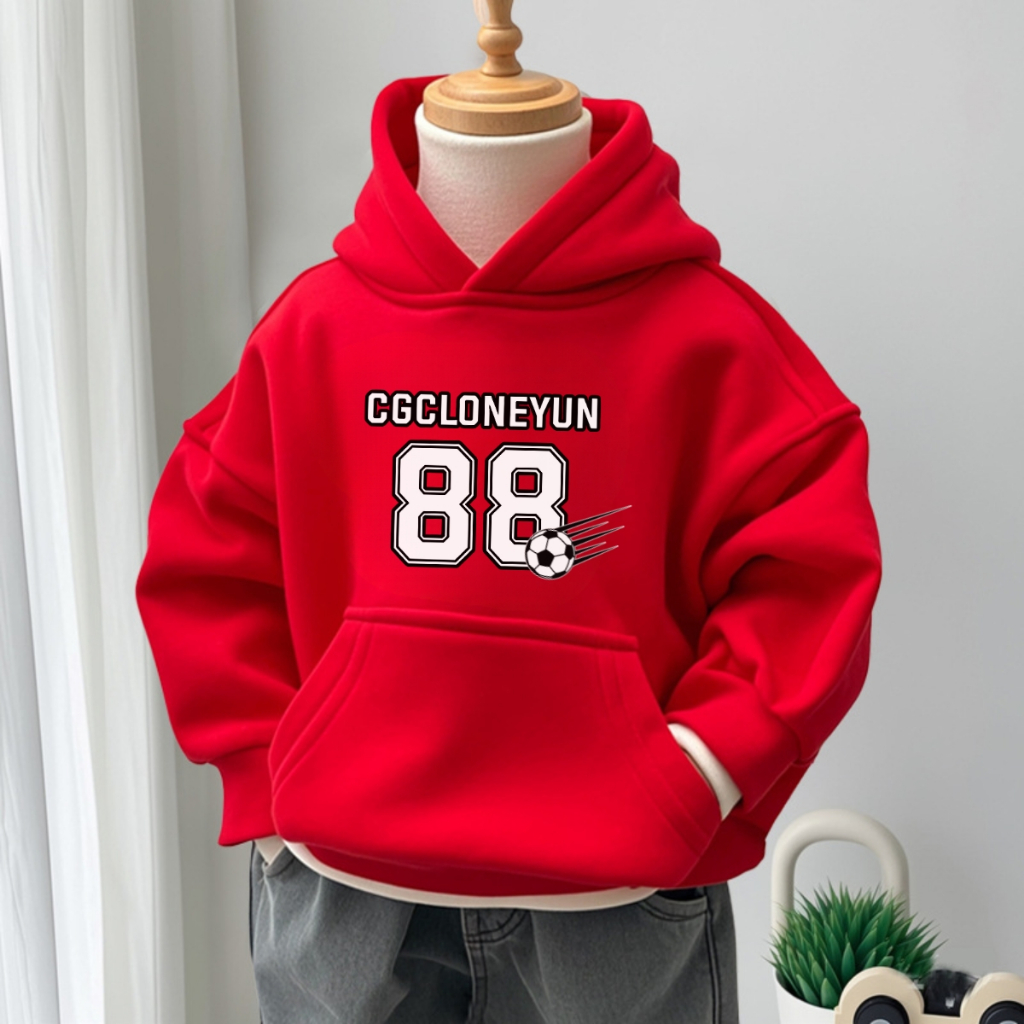 Áo nỉ hoodie bé trai, bé gái in số 88 -  Loza Kids HN3304