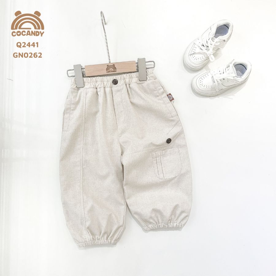 Quần dài BE túi xếp ly bo gấu_thumbnail_1