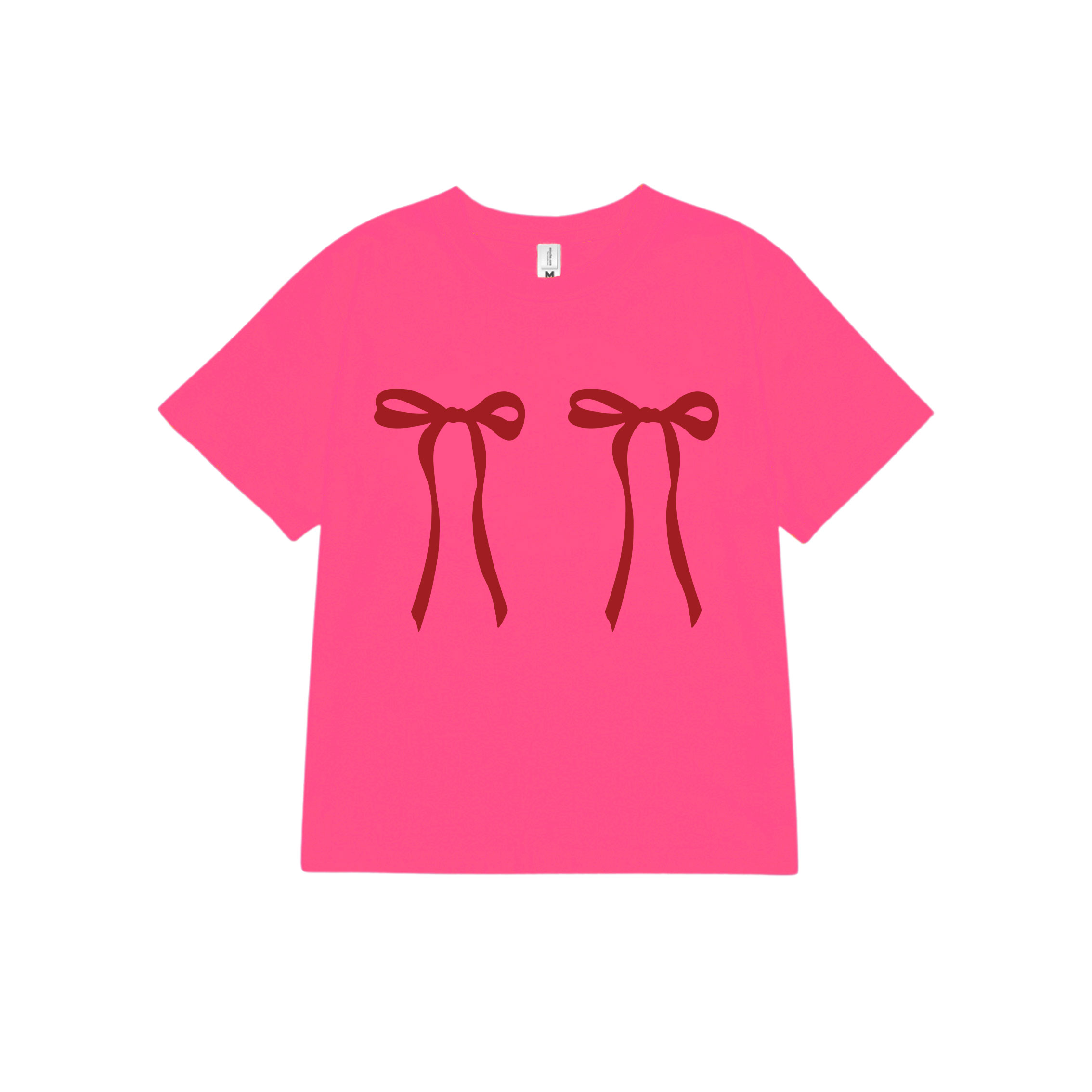 Áo thun baby tee form ôm xinh xắn hình nơ ABD1054 Miucho tay ngắn Cổ tròn hotrend in artwork_thumbnail_18