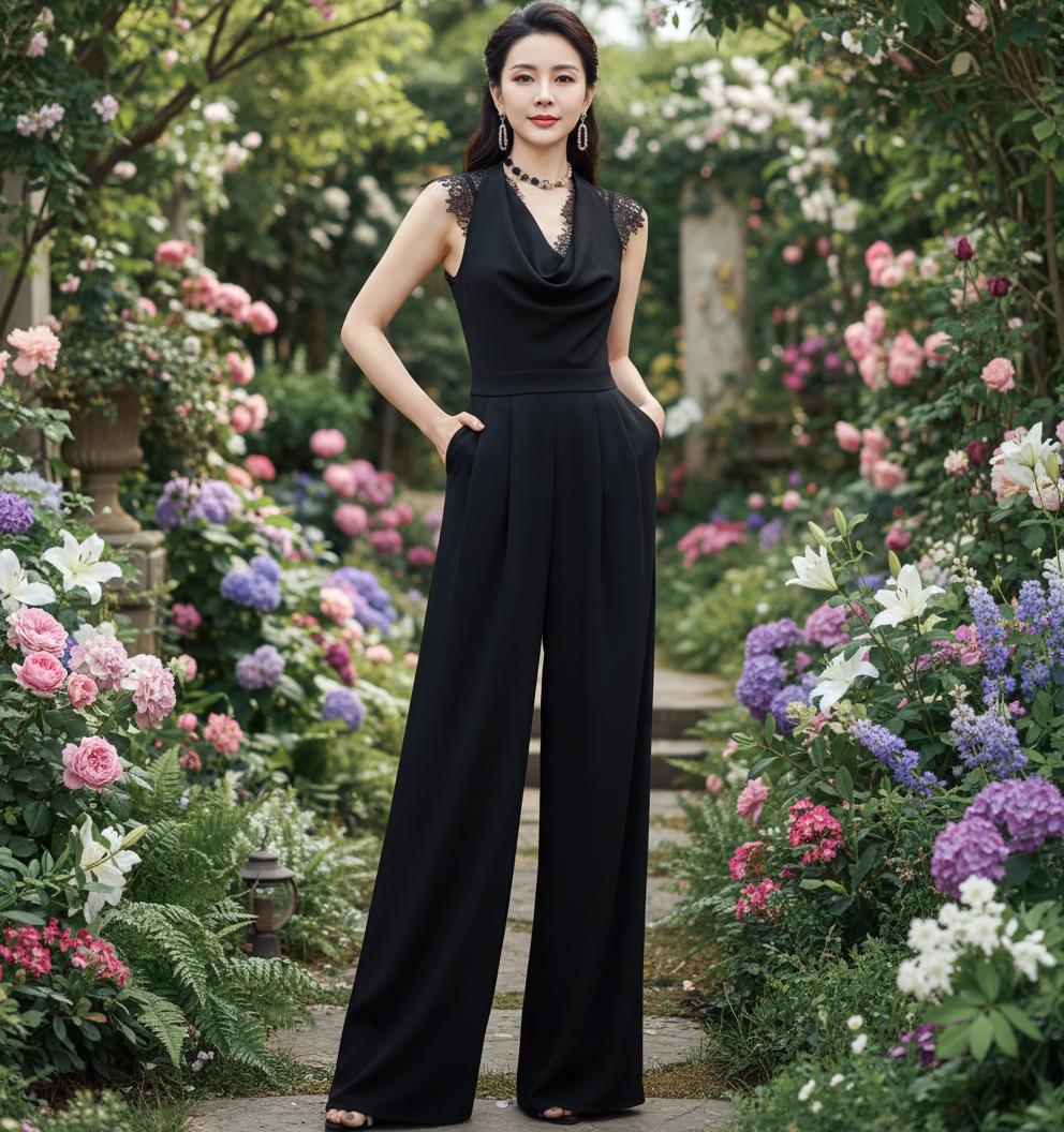 Jumpsuit kiểu yếm phối ren cao cấp_thumbnail_1