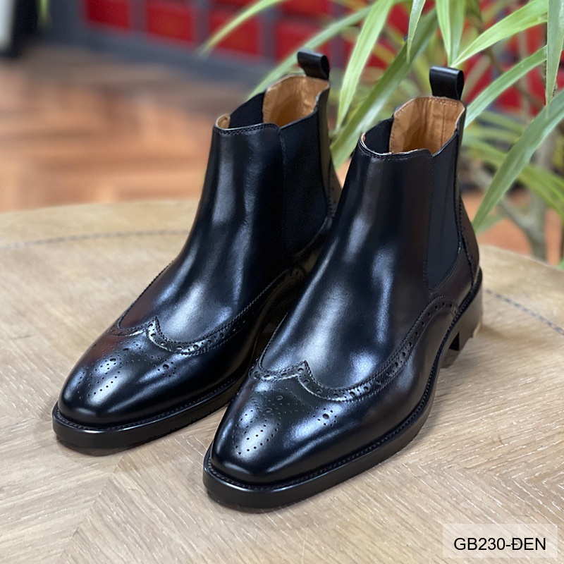 GB230 - Bốt Chelsea Nam Da Bò Phong Cách Anh Quốc Đế Cao 3-5cm_thumbnail_2