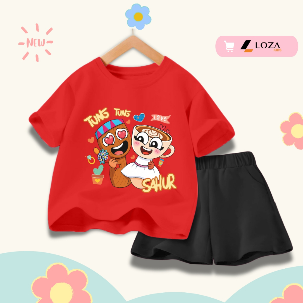 Bộ đồ bé gái in hình 