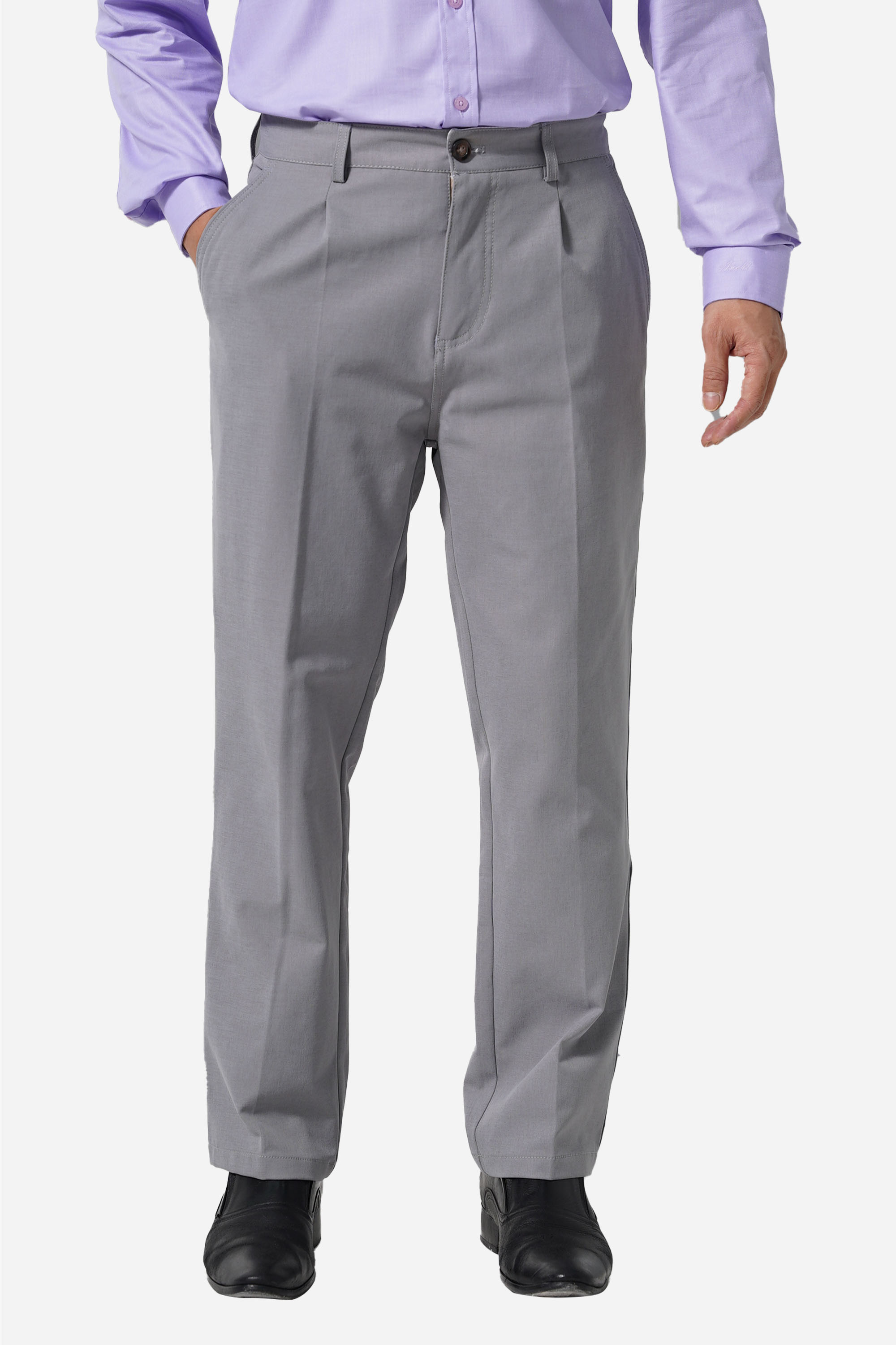 Quần Kaki Mềm 1 Li Nam Trung Niên ANCHI Chất Liệu Cotton Phom Suông Ống Rộng Cao Cấp_thumbnail_14