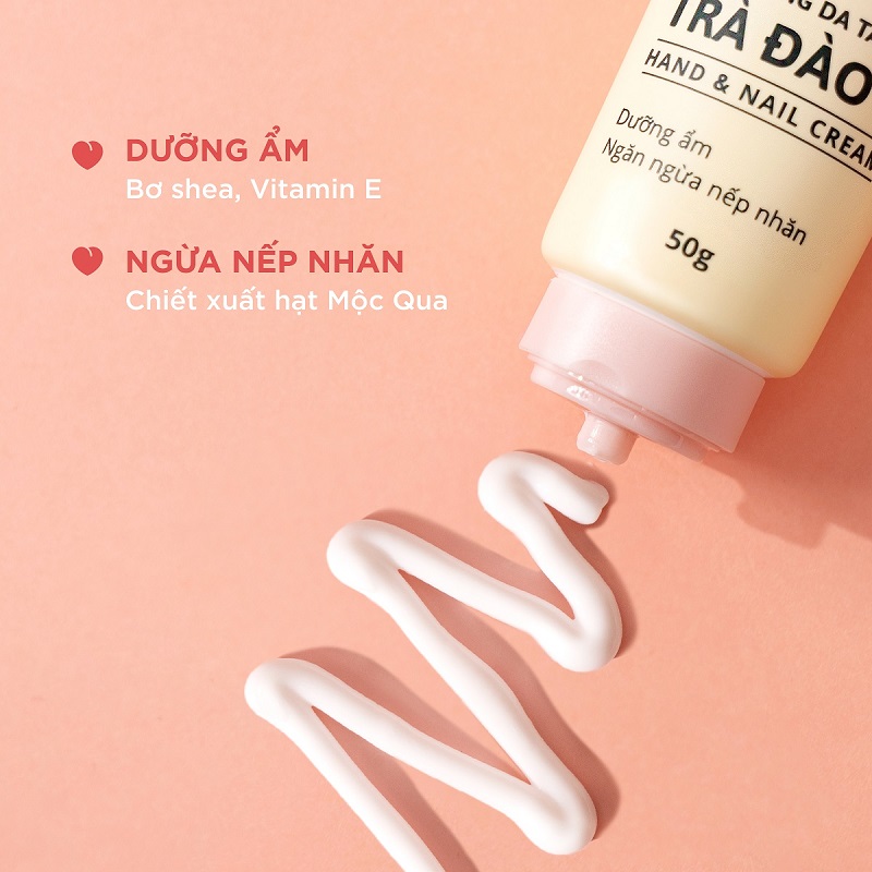 kem dưỡng da tay hương đào