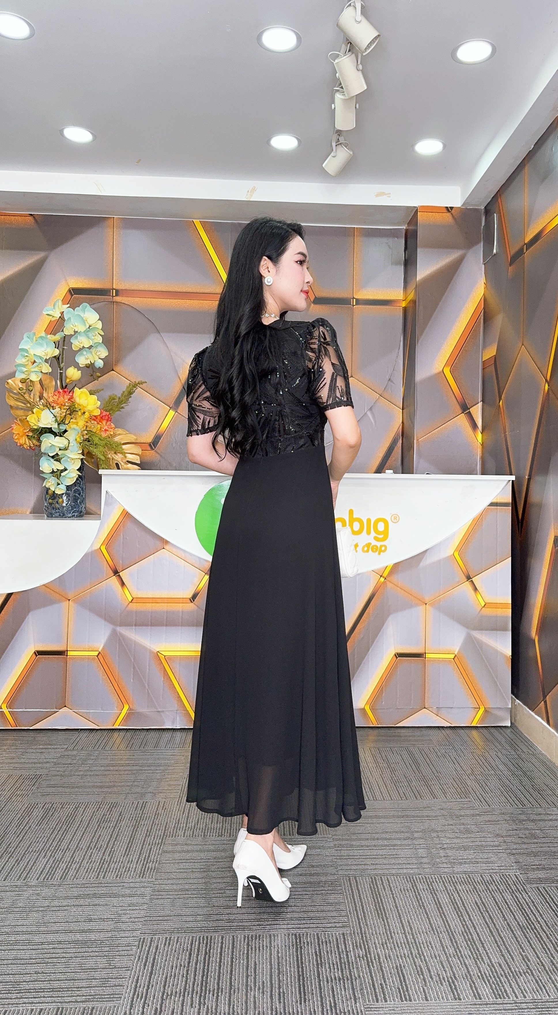 Đầm phối kim sa - Y1193 - Thương hiệu Zonbig_thumbnail_7