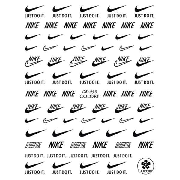 Sticker - Thương hiệu - Nike - CB093 - Đen