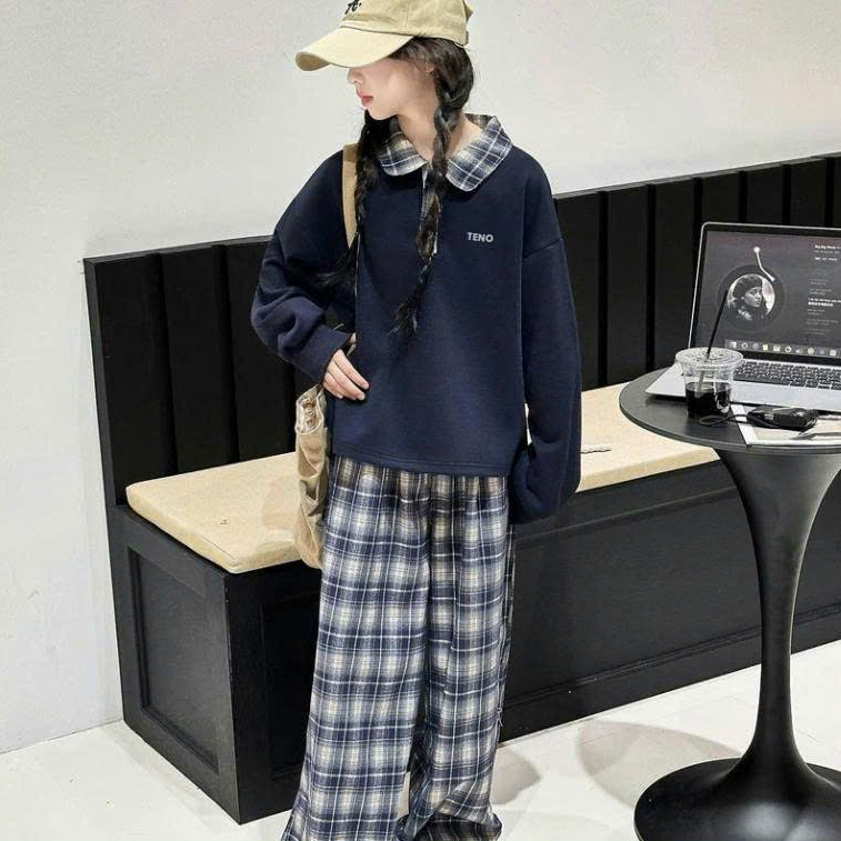 [J1] Bộ nỉ cổ sơ mi bé gái 22-53kg_thumbnail_2