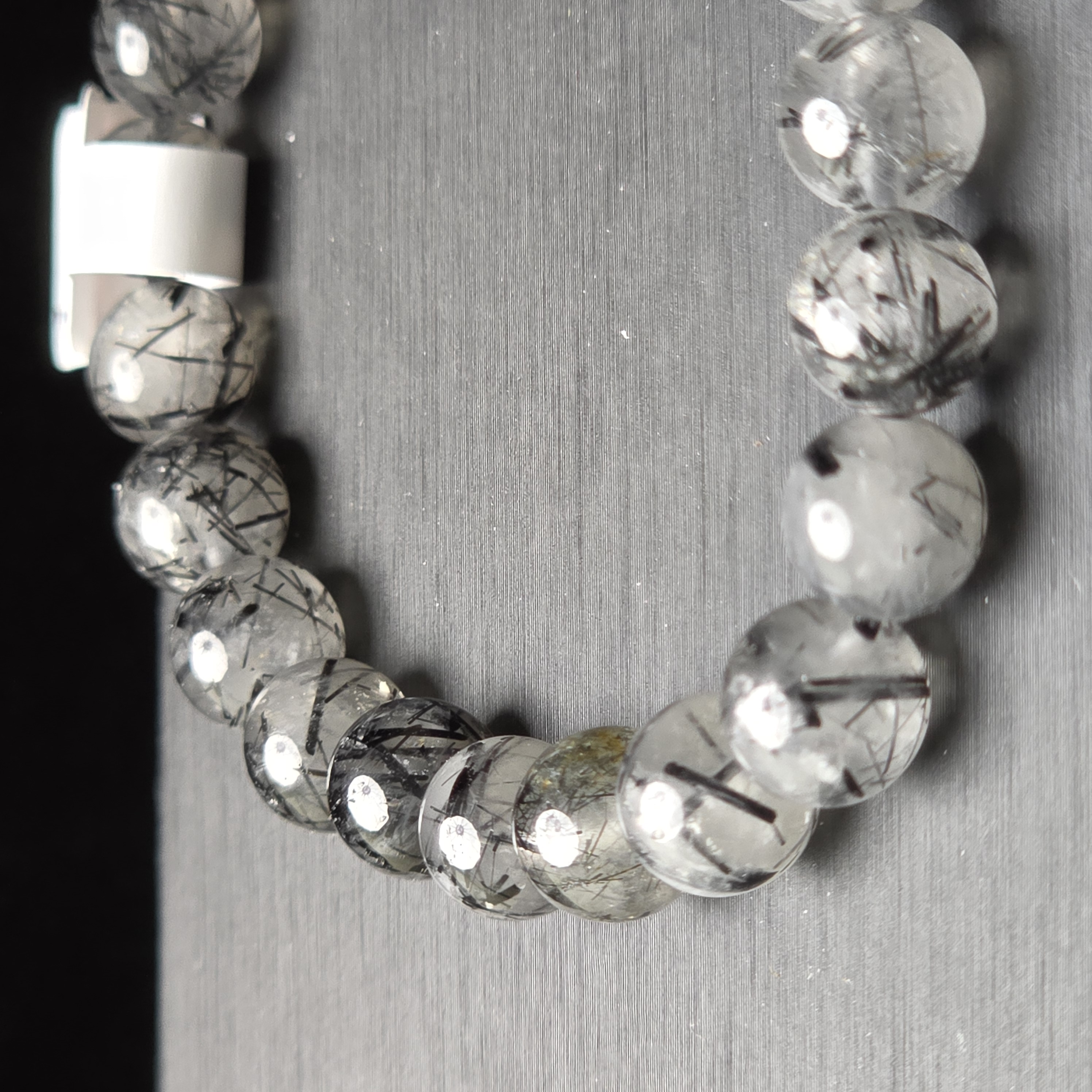 Vòng Thạch Anh Tóc Đen Black Tourmaline In Quartz_thumbnail_2