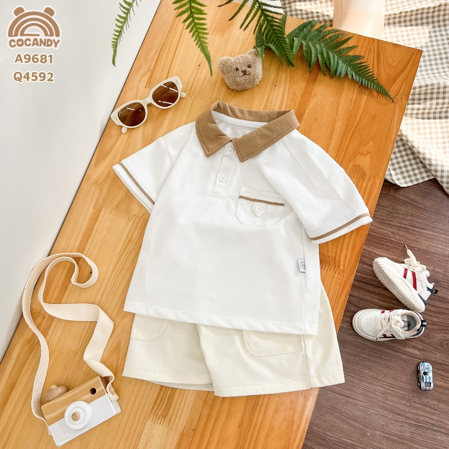 Quần cộc kaki BE SÁNG túi ốp kiểu 2 bên_thumbnail_3