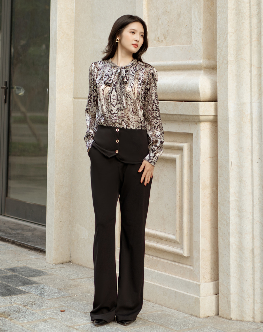 Set bộ quần dài ống loe áo tằm_thumbnail_2