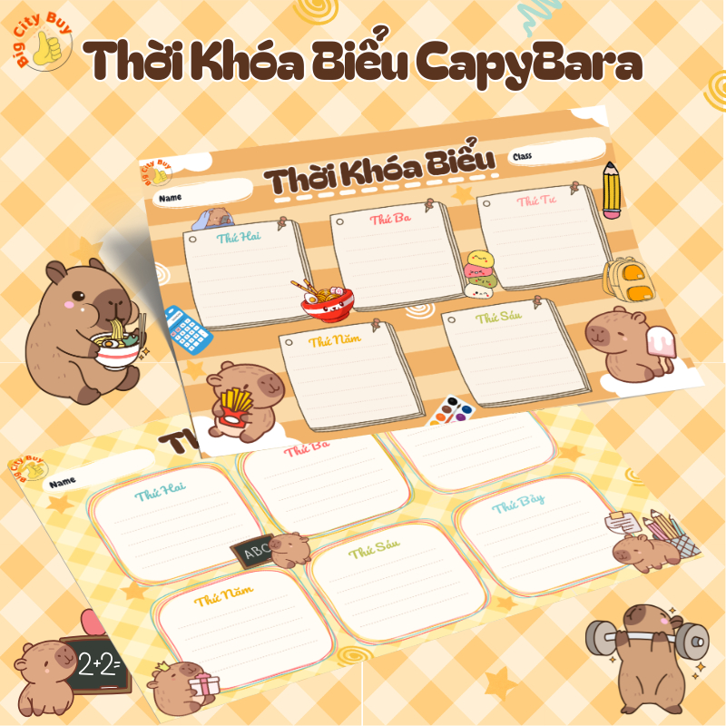 Thời Khóa Biểu Loopy, Capybara, Spider Man, Iron Man Siêu Đẹp Cho Bé_thumbnail_6