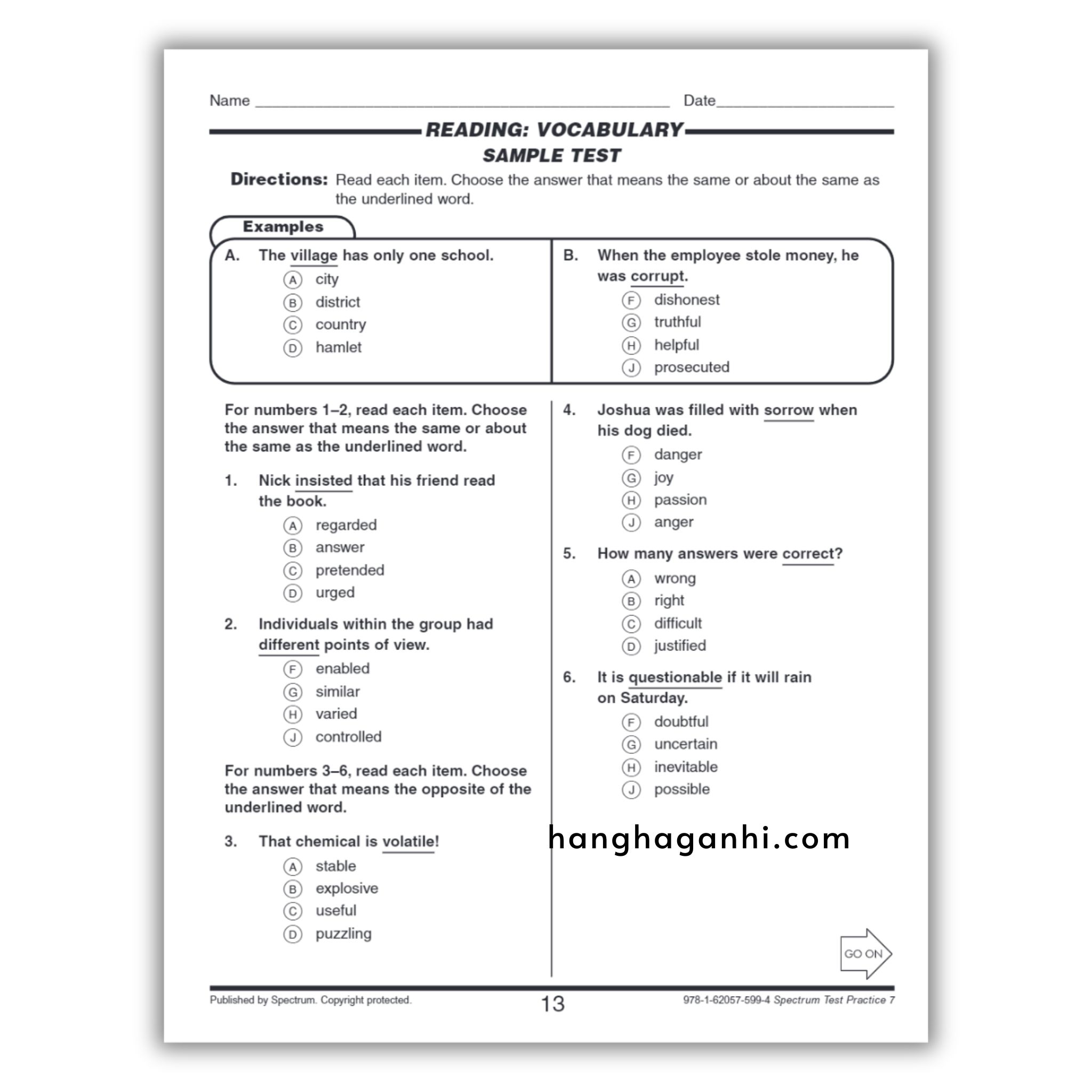 Sách Spectrum Test Practice Workbook Grade 7_thumbnail_13