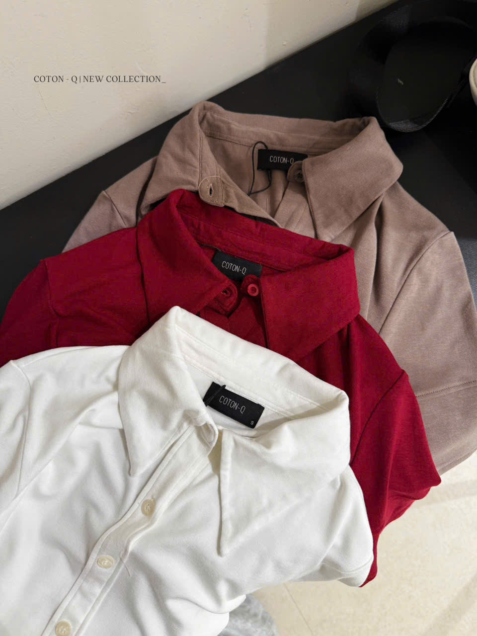 Áo thun ôm có cổ ( TRẮNG )_thumbnail_6