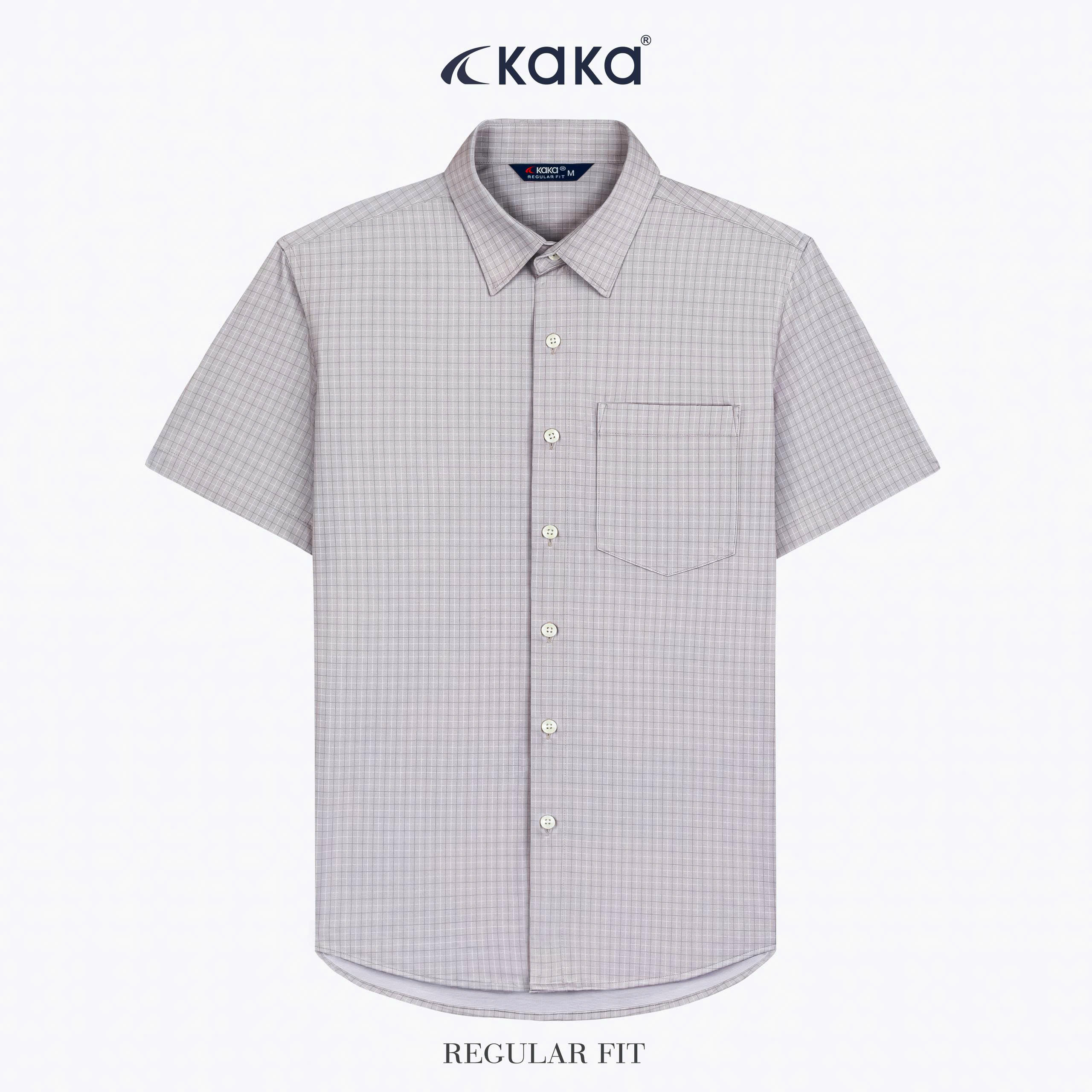 Áo Sơ Mi KaKa Bamboo co giãn kẻ nhỏ S26_thumbnail_1