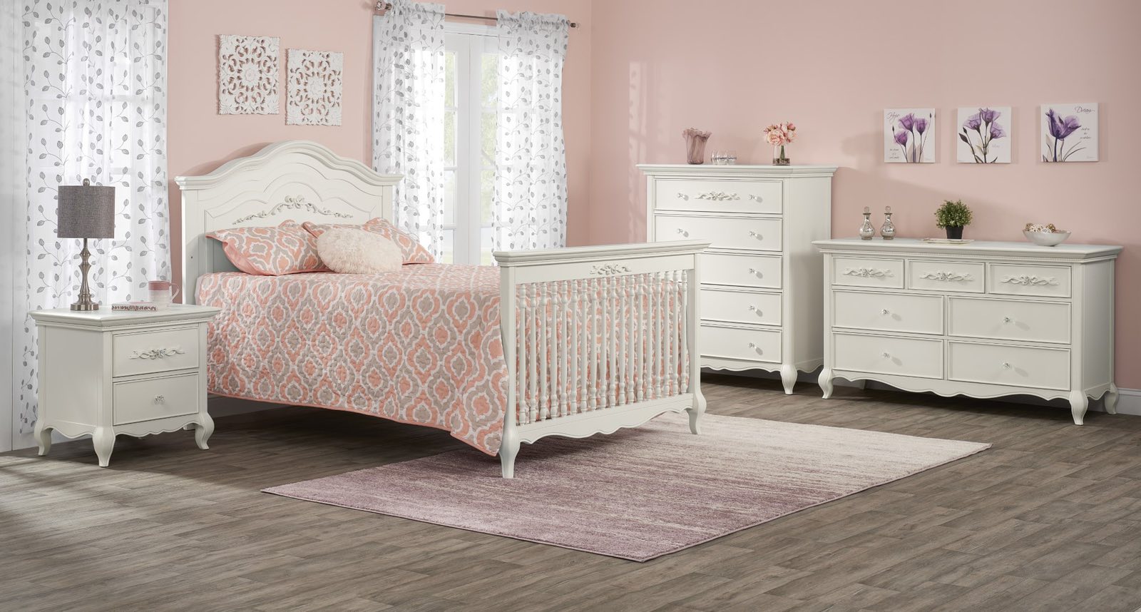 Giường cũi cho bé Emily 4 in1 Convertible_thumbnail_2