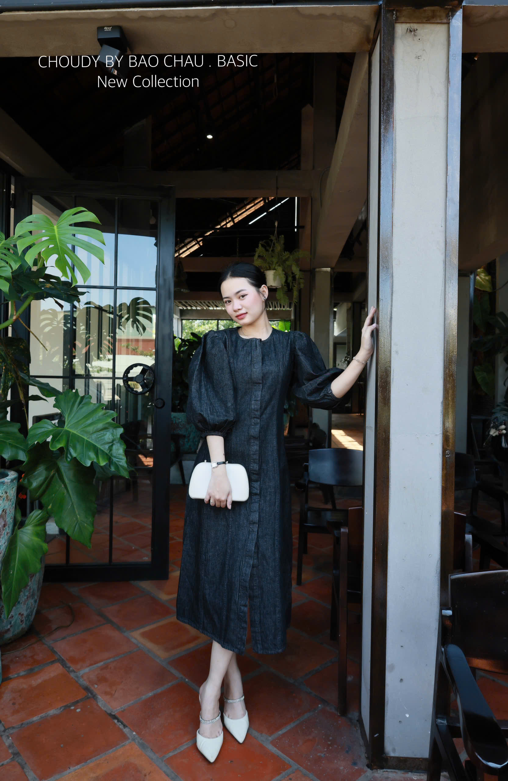 U712 ĐẦM JEAN ĐEN