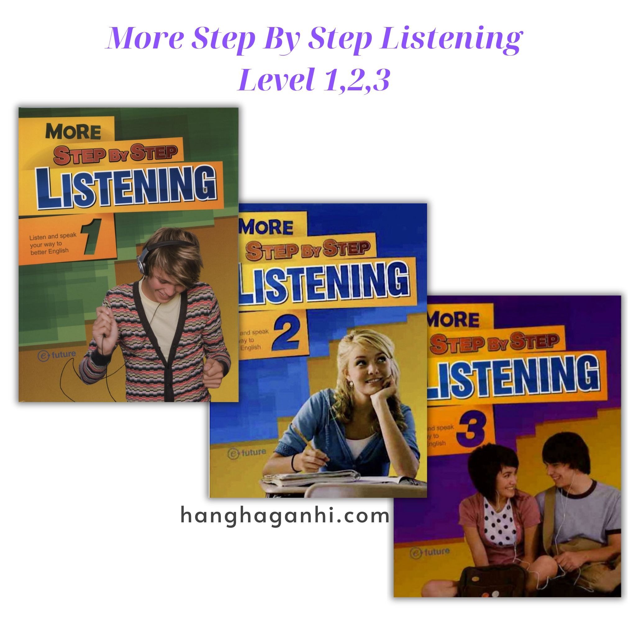 More Step By Step Listening Level 1,2,3  Bộ 3 cuốn kèm File nghe_thumbnail_0