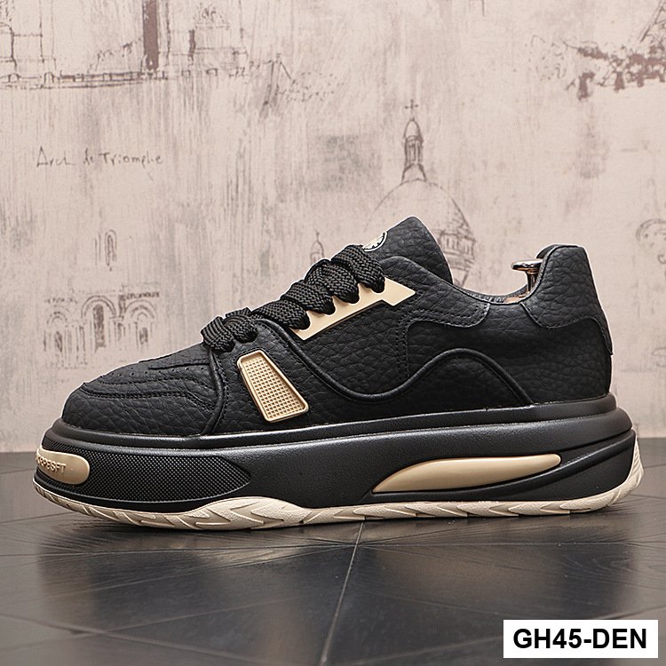 GH45 - Giày thể thao nam nữ màu trắng đế dày_thumbnail_3