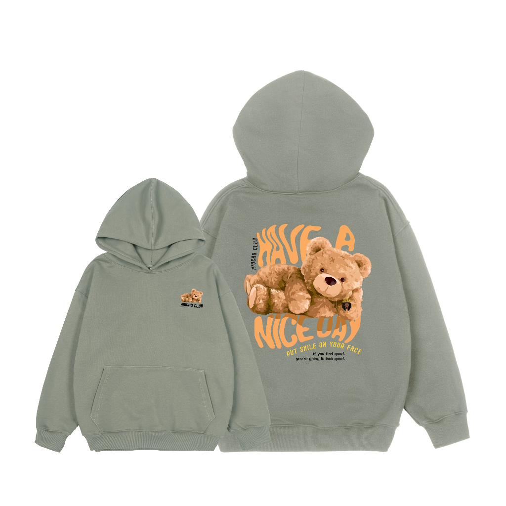 Áo hoodie unisex form rộng HDD499 Miucho chân cua in mix_thumbnail_3