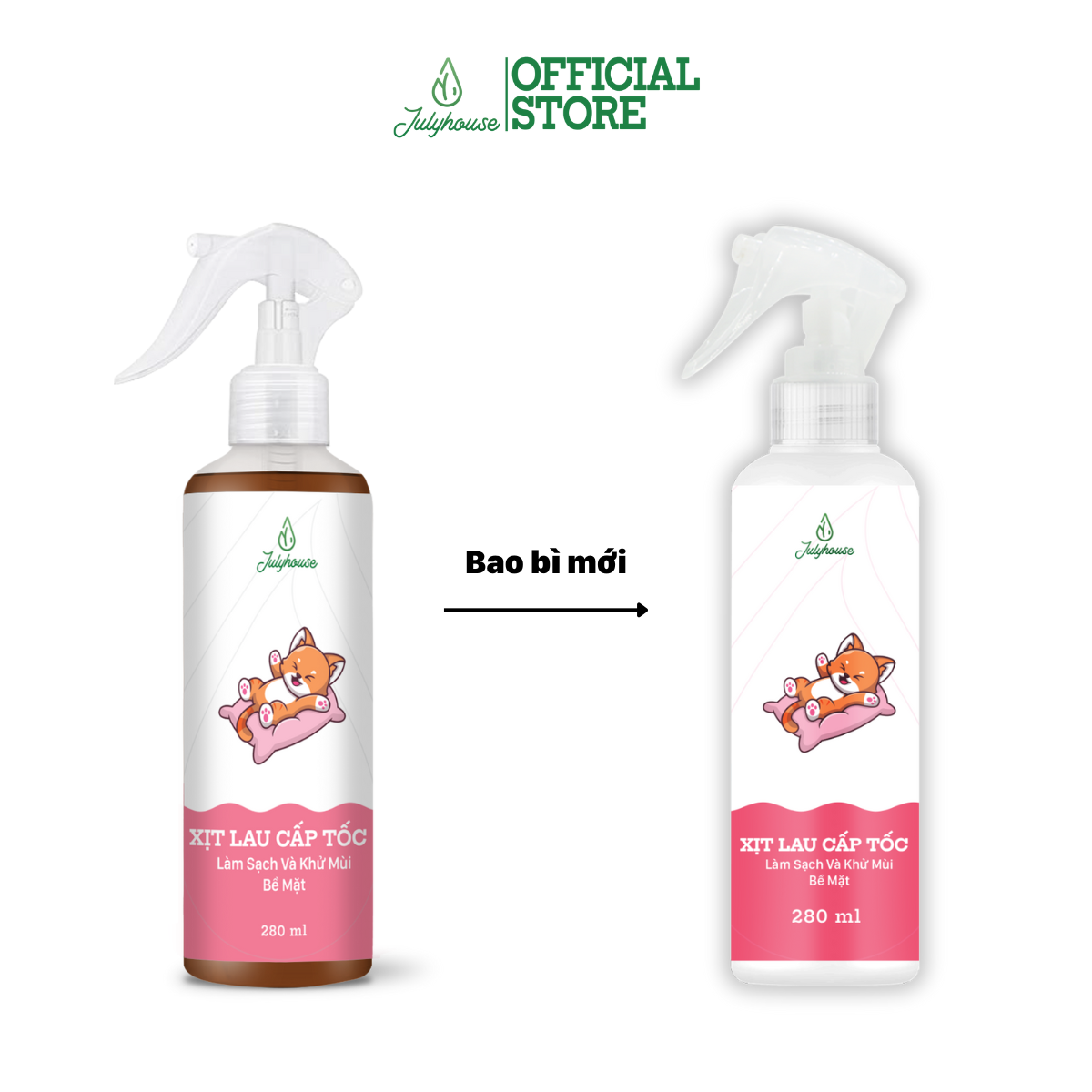 Xịt lau sàn cấp tốc Julyhouse