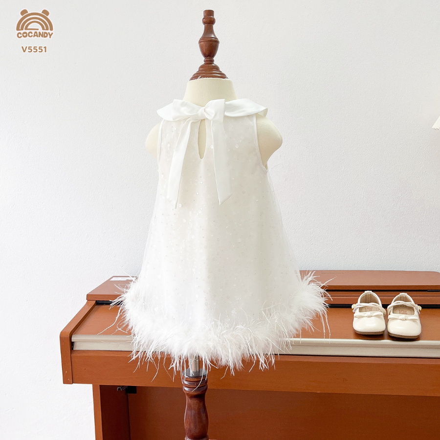 Váy cộc TRẮNG bling 