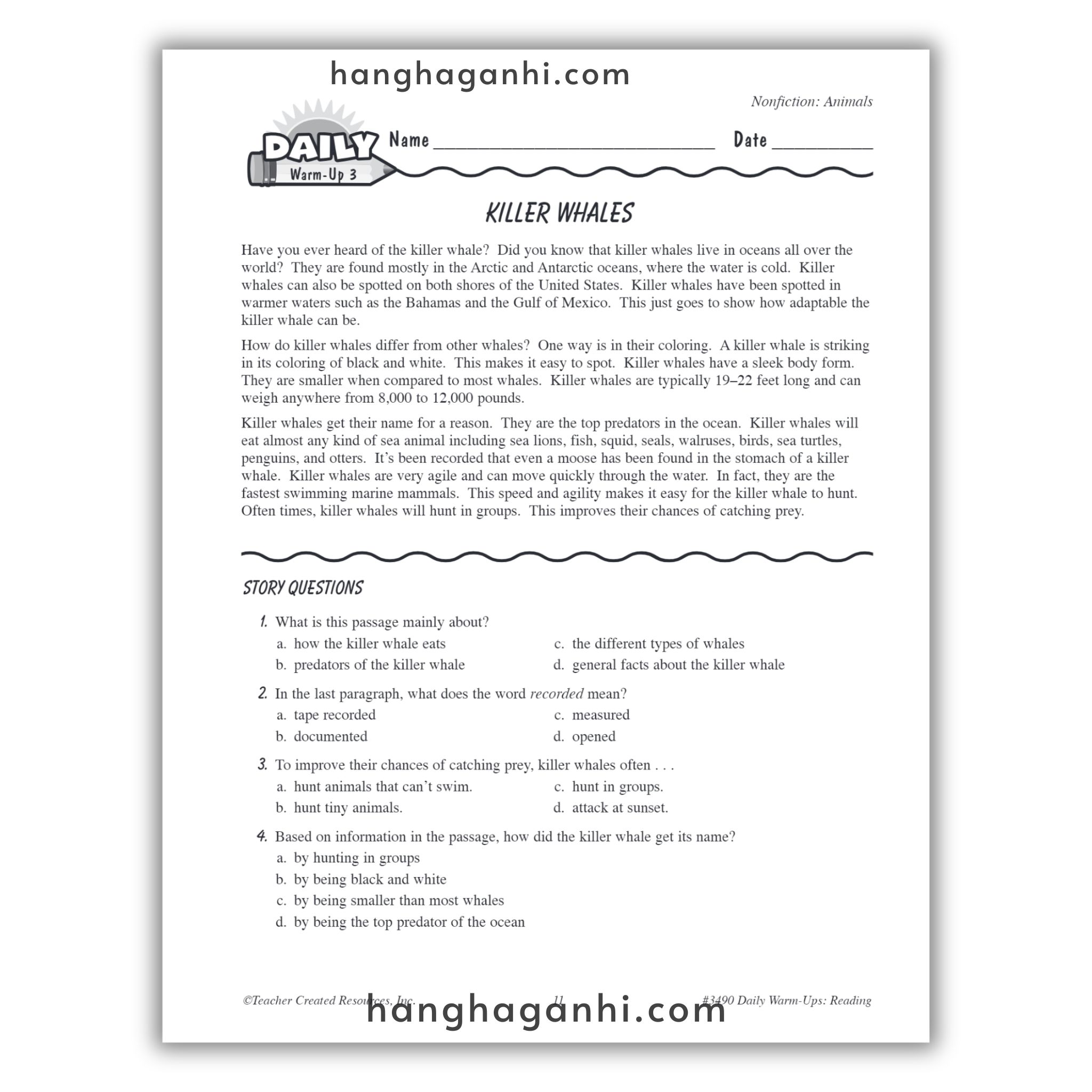 Sách Daily Warm Ups Reading Grade 4_thumbnail_11