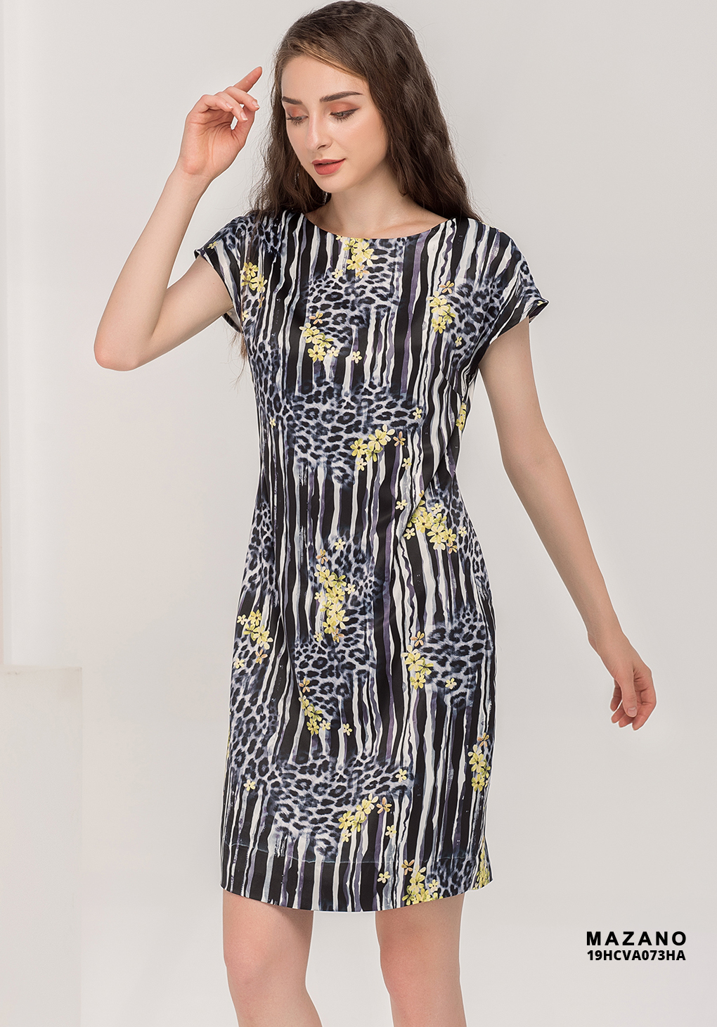 Đầm ôm họa tiết sọc vai chờm_thumbnail_4