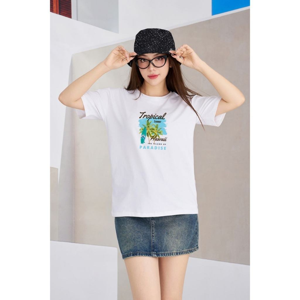 [Form Rộng] Áo phông nữ in hình 