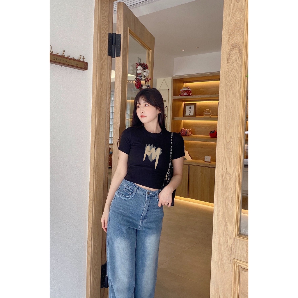 [Form Ôm] Áo croptop nữ in hình thời trang - Áo laptop nữ ôm body - Loza G0112_thumbnail_0