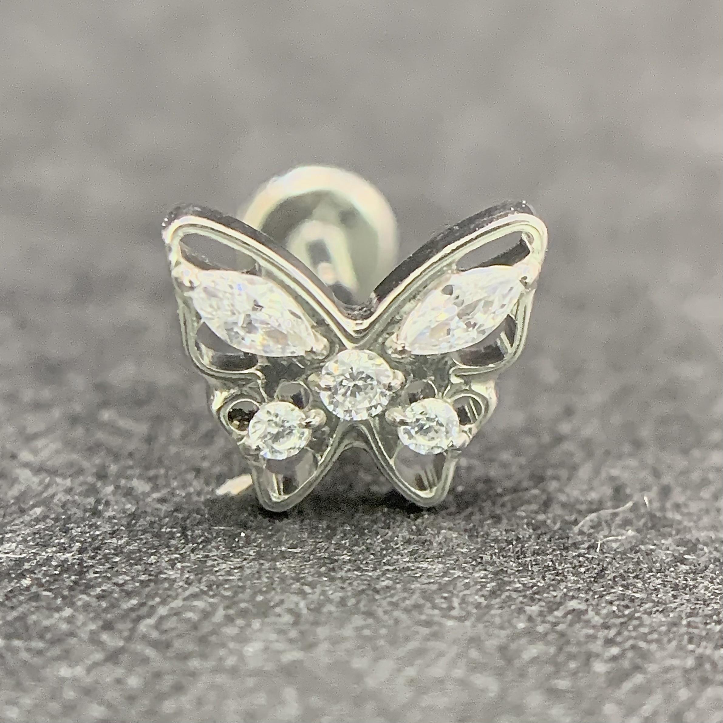 Khuyên kiểu titan bướm trơn ít đá_thumbnail_3