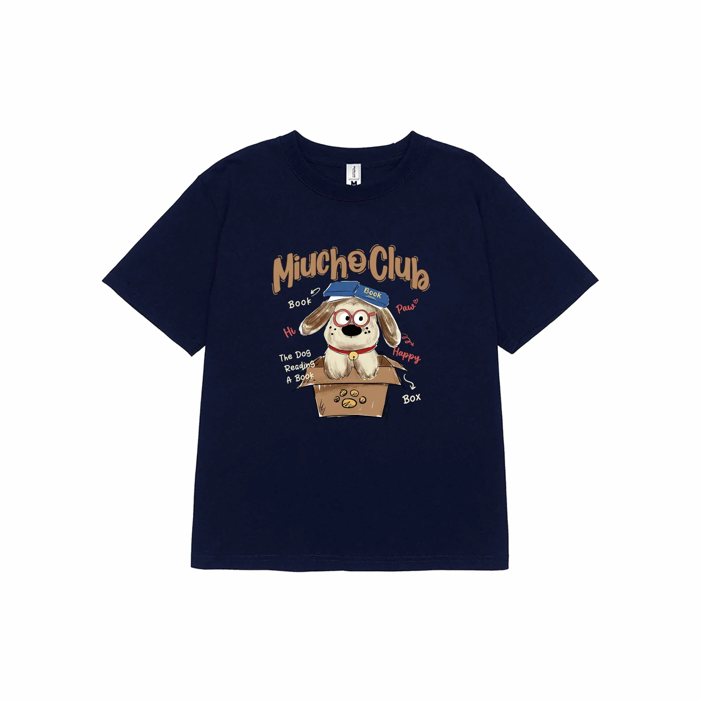 Áo baby tee nữ cute puppy nhiều màu 2619 Miucho vải cotton 2c thoáng mát co giãn in mix_thumbnail_10