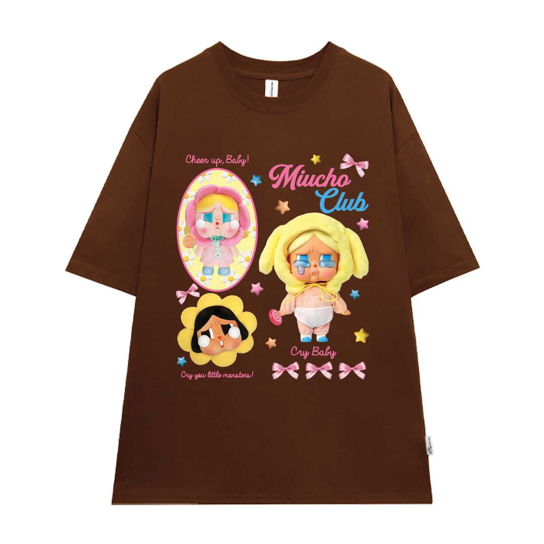 Áo thun CRY BABY nhiều màu ATD1336 Miucho form rộng vải cotton in mix_thumbnail_8